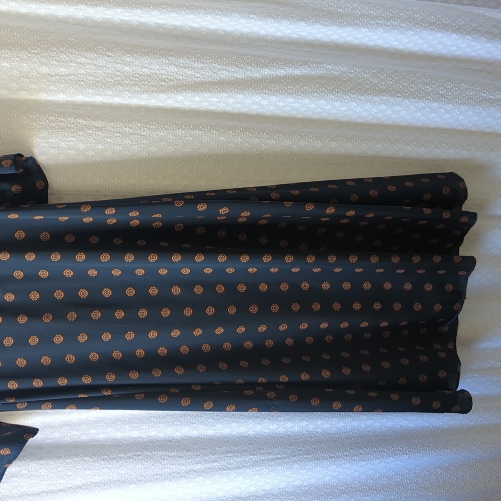 Free People Alexa Duster Navy And Tan Pattern, Women's XS - Picture 9 of 9